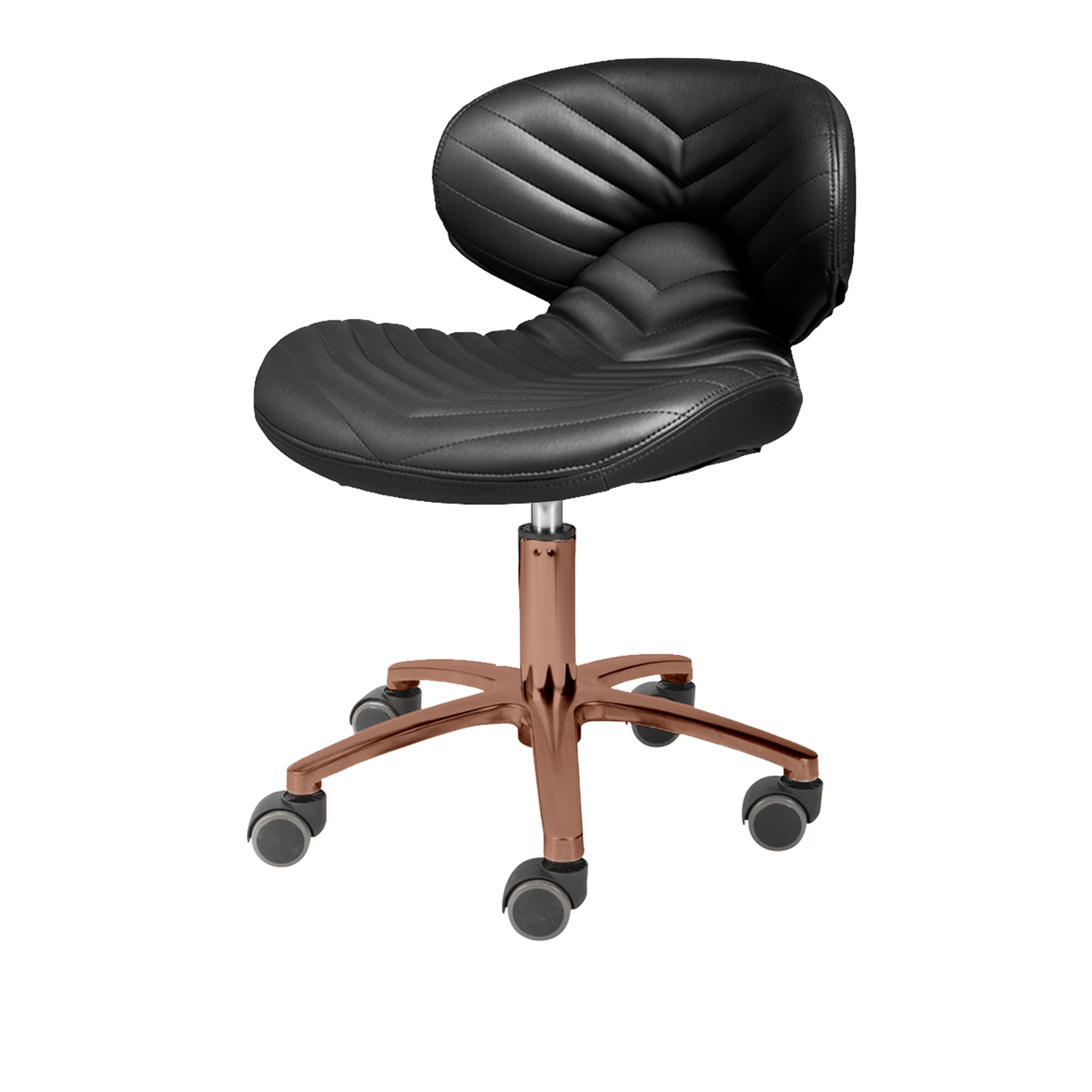 Lexi Pro - Chevron Gold Edition Pedicure Stool 1010L