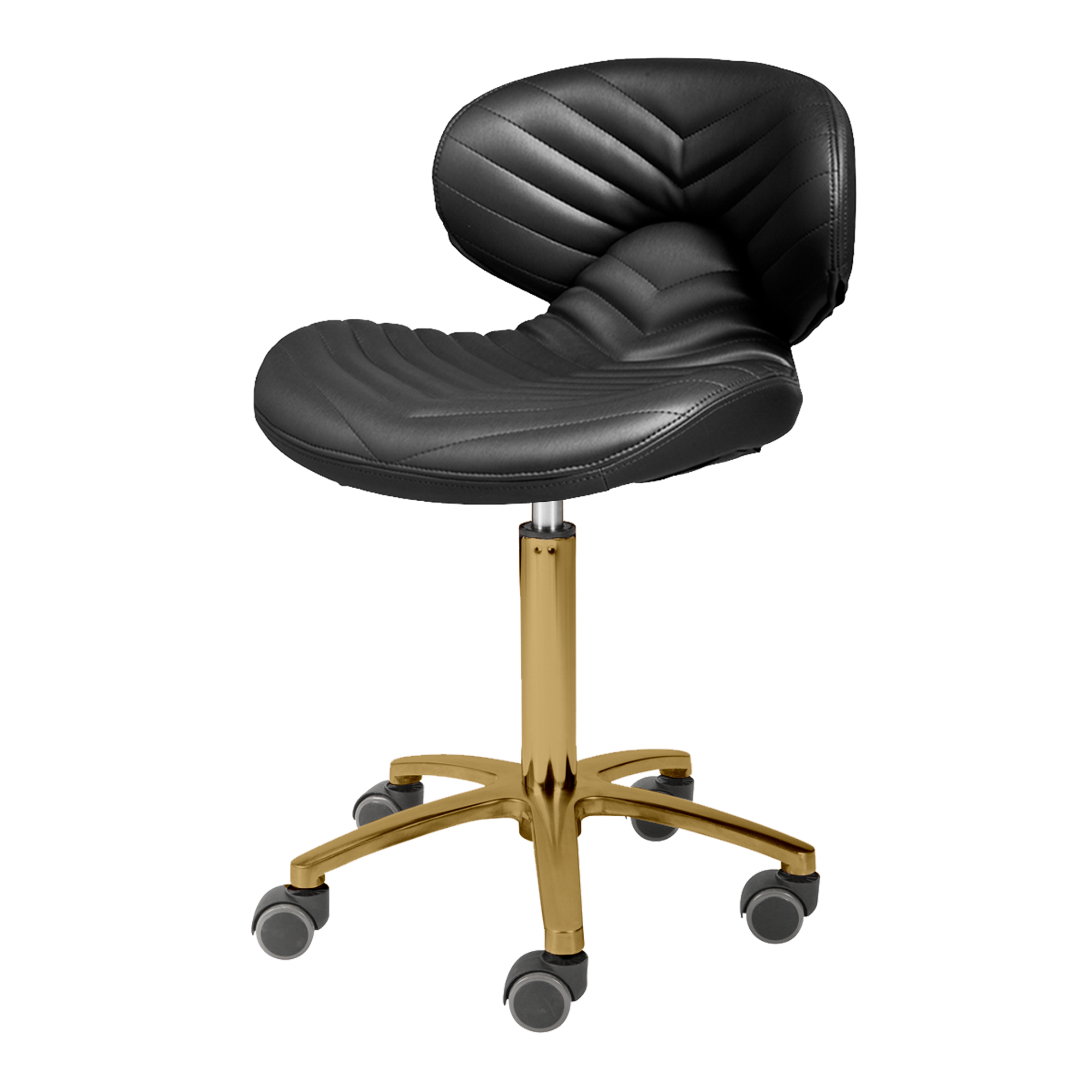 Lexi Pro - Chevron Gold Edition Manicure Stool 1010H