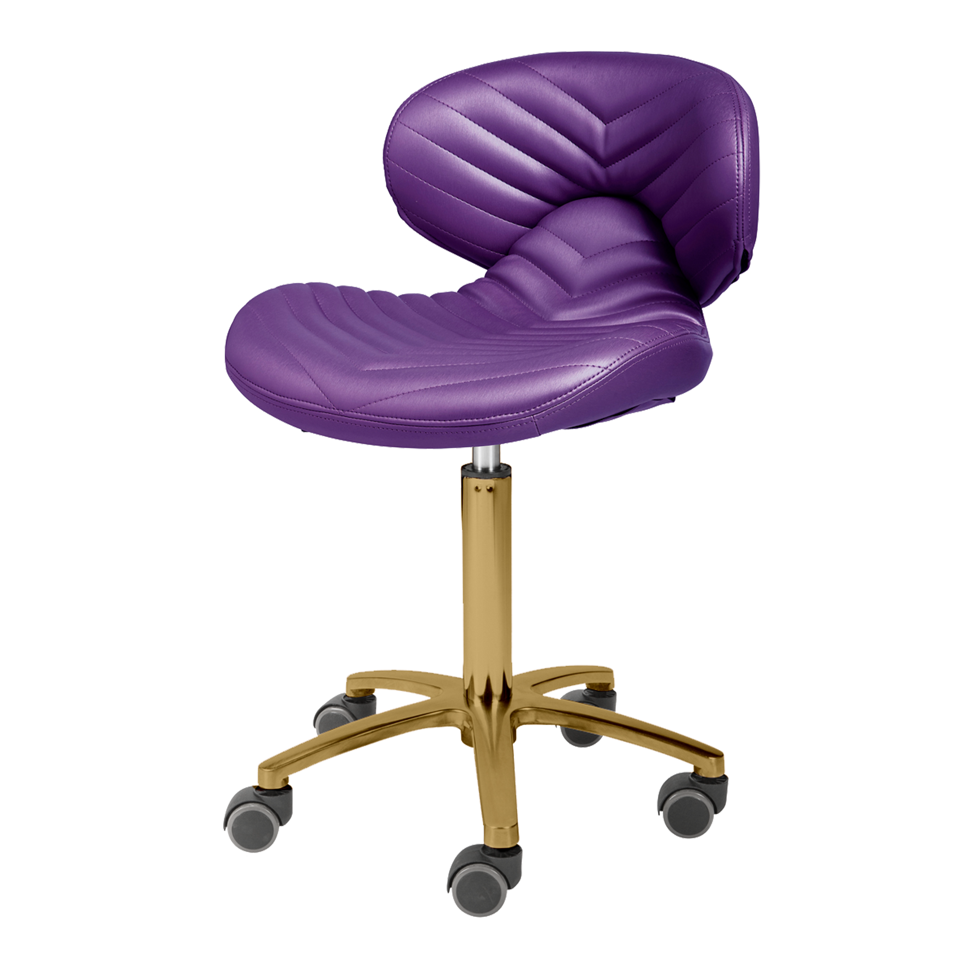 Lexi Pro - Chevron Gold Edition Manicure Stool 1010H