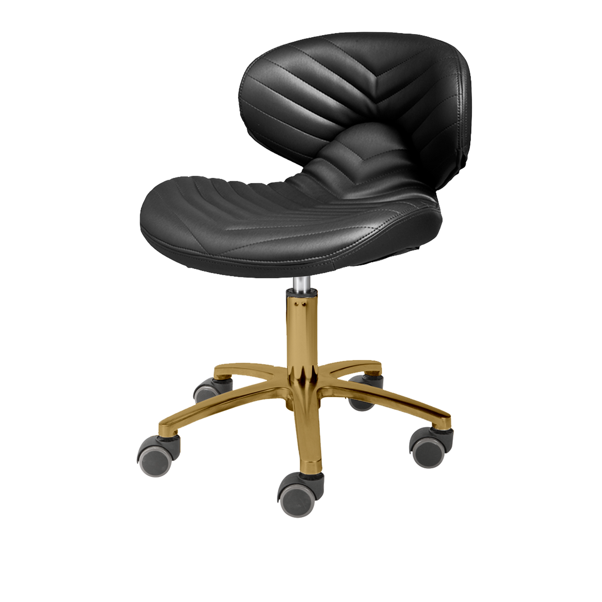 Lexi Pro - Chevron Gold Edition Pedicure Stool 1010L