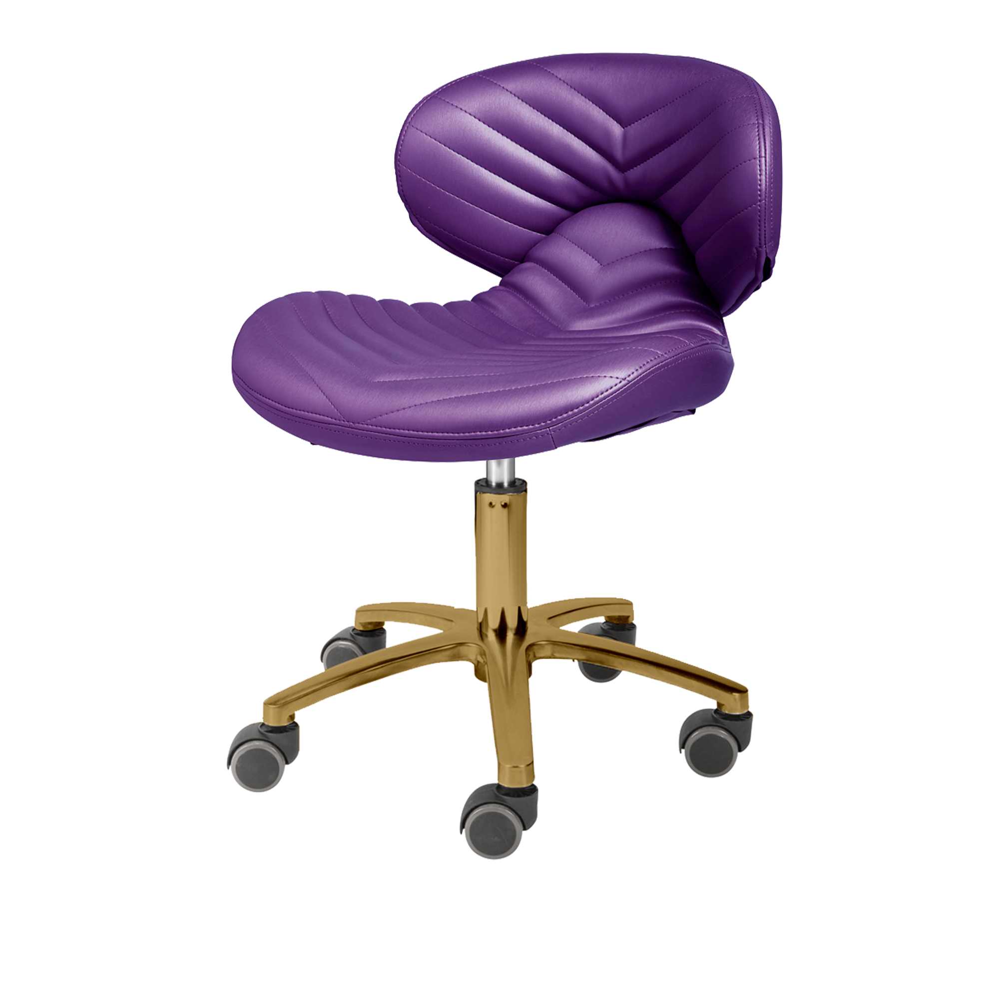 Lexi Pro - Chevron Gold Edition Pedicure Stool 1010L