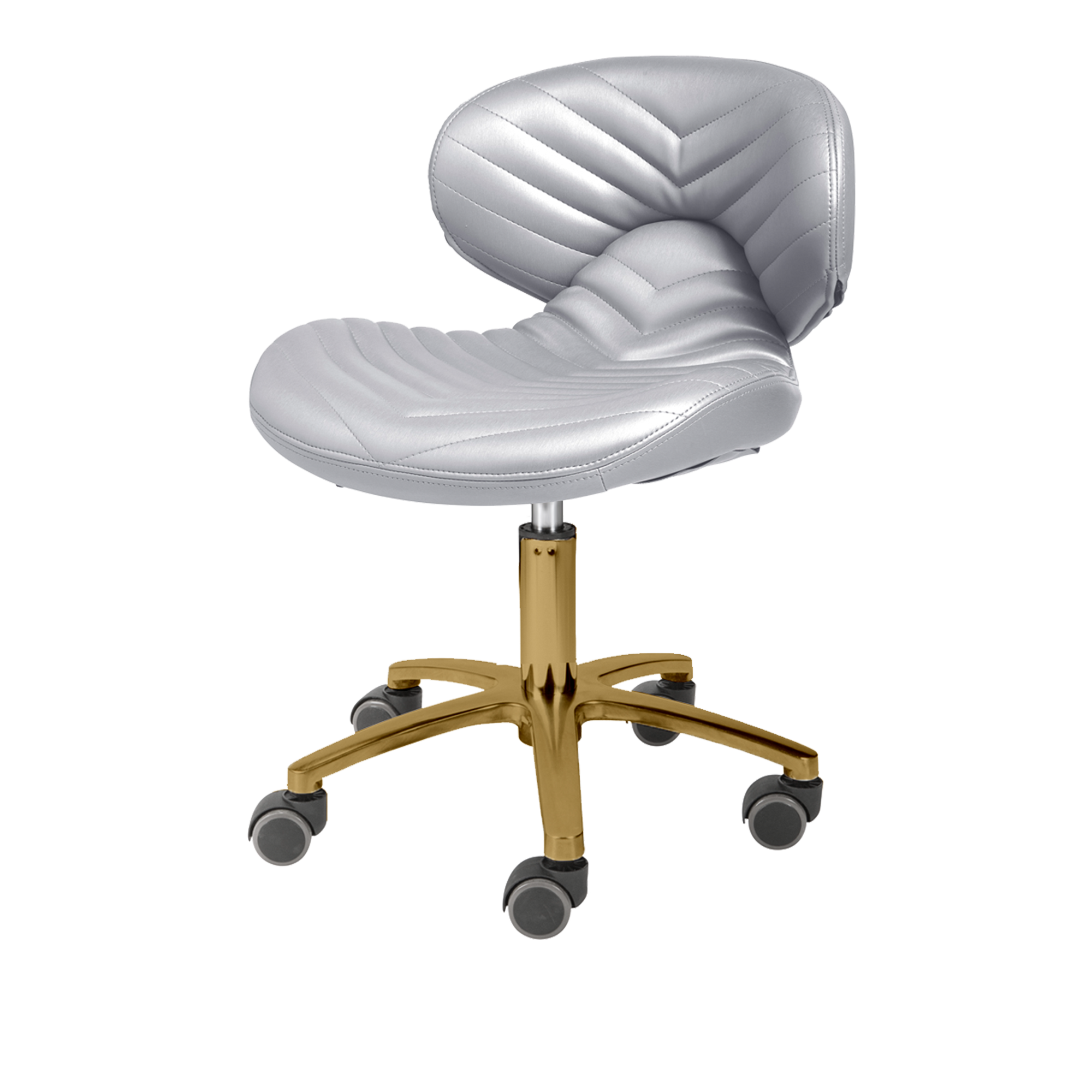 Lexi Pro - Chevron Gold Edition Pedicure Stool 1010L