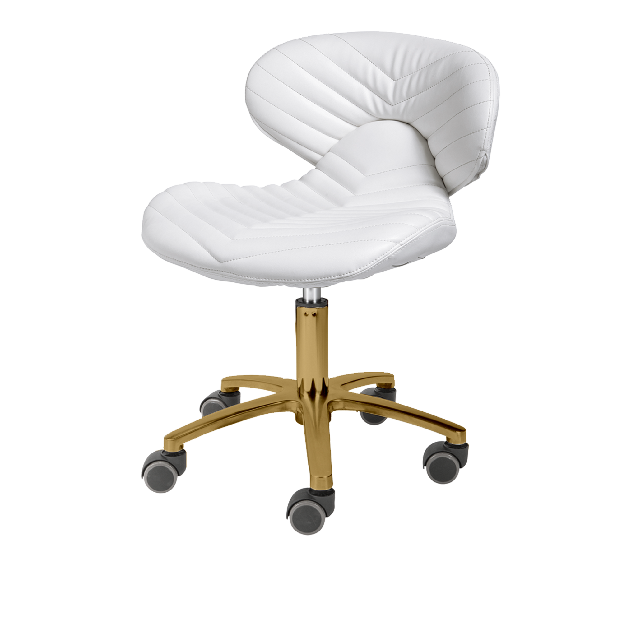 Lexi Pro - Chevron Gold Edition Pedicure Stool 1010L
