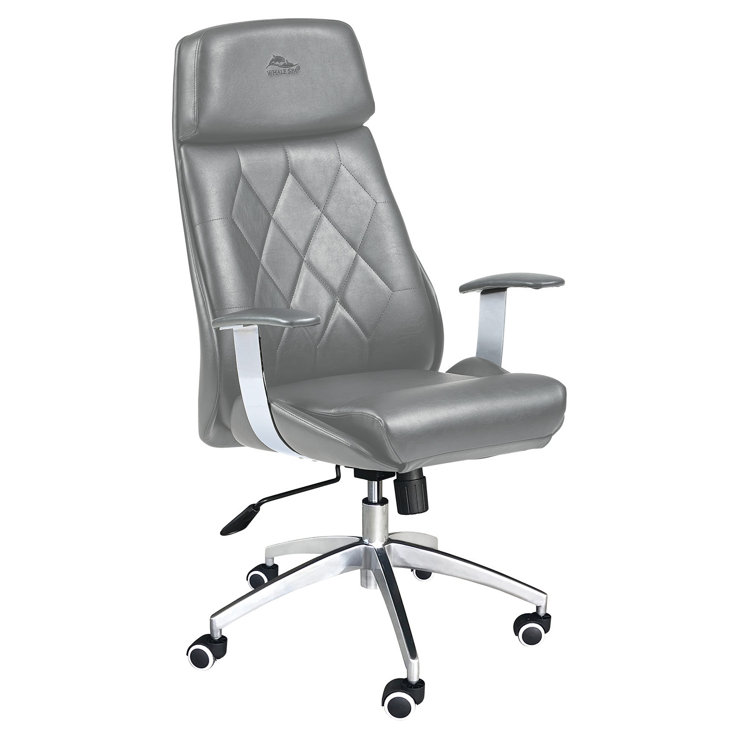 Whale Spa Gray Customer Chair Diamond 3309 Nail Salon Manicure Chair for Clients | Salon and Spa Furniture