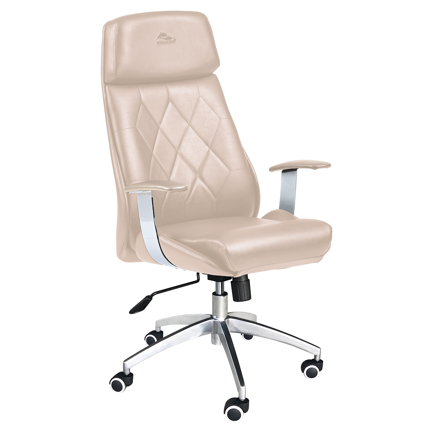 Whale Spa Khaki Customer Chair Diamond 3309 Nail Salon Manicure Chair for Clients | Salon and Spa Furniture