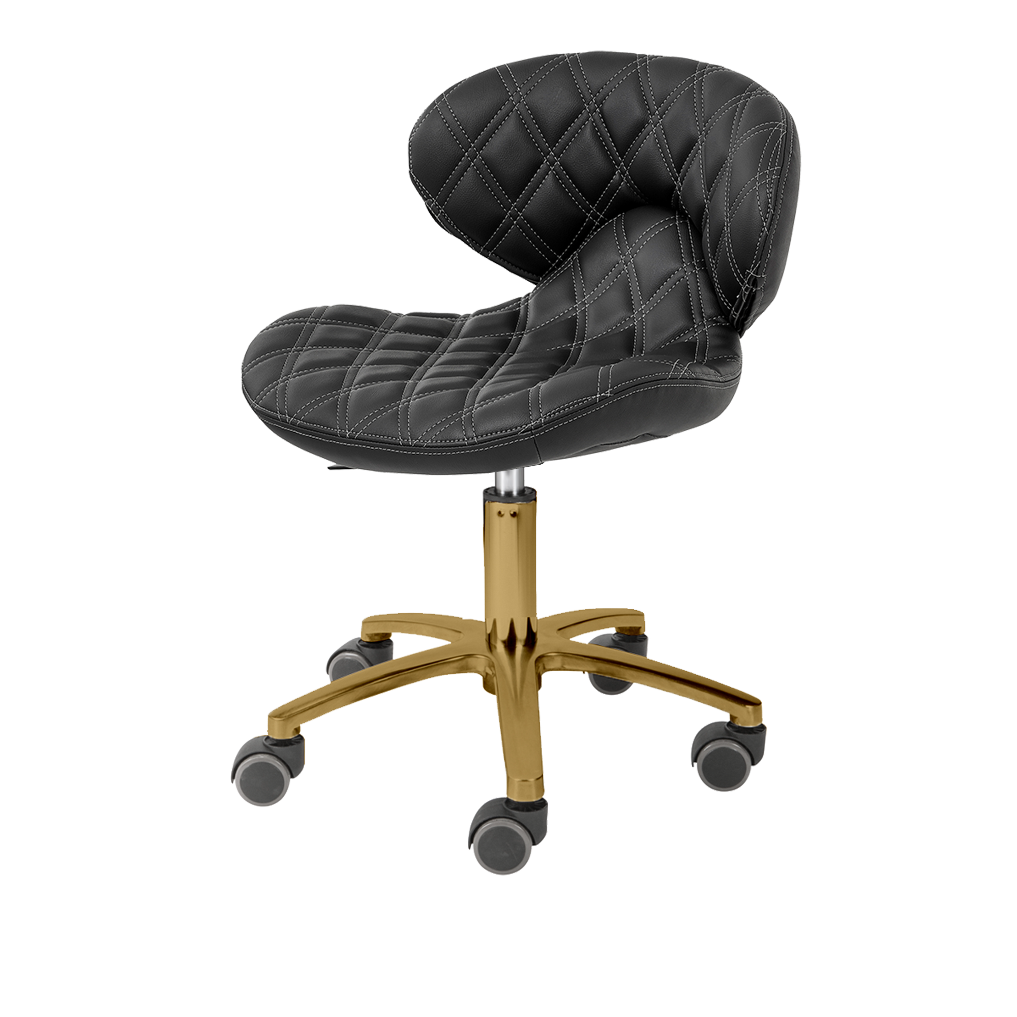 Lexi Pro - Double Diamond Gold Edition Pedicure Stool 1009L