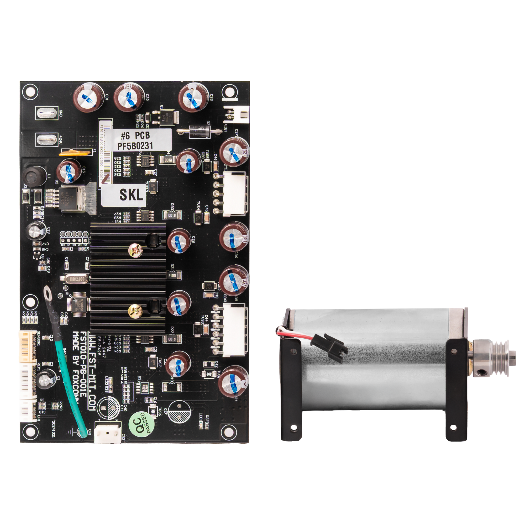 PCB and DC Motor with Bracket
