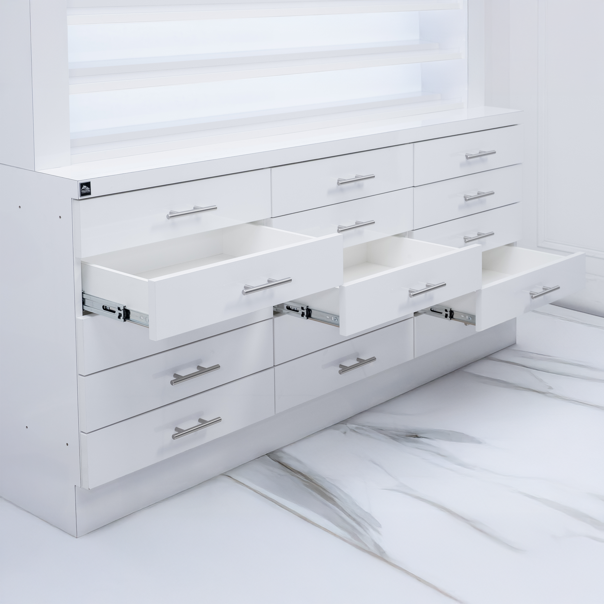Sindle Sided Double-Tier Polish Display/Cabinet