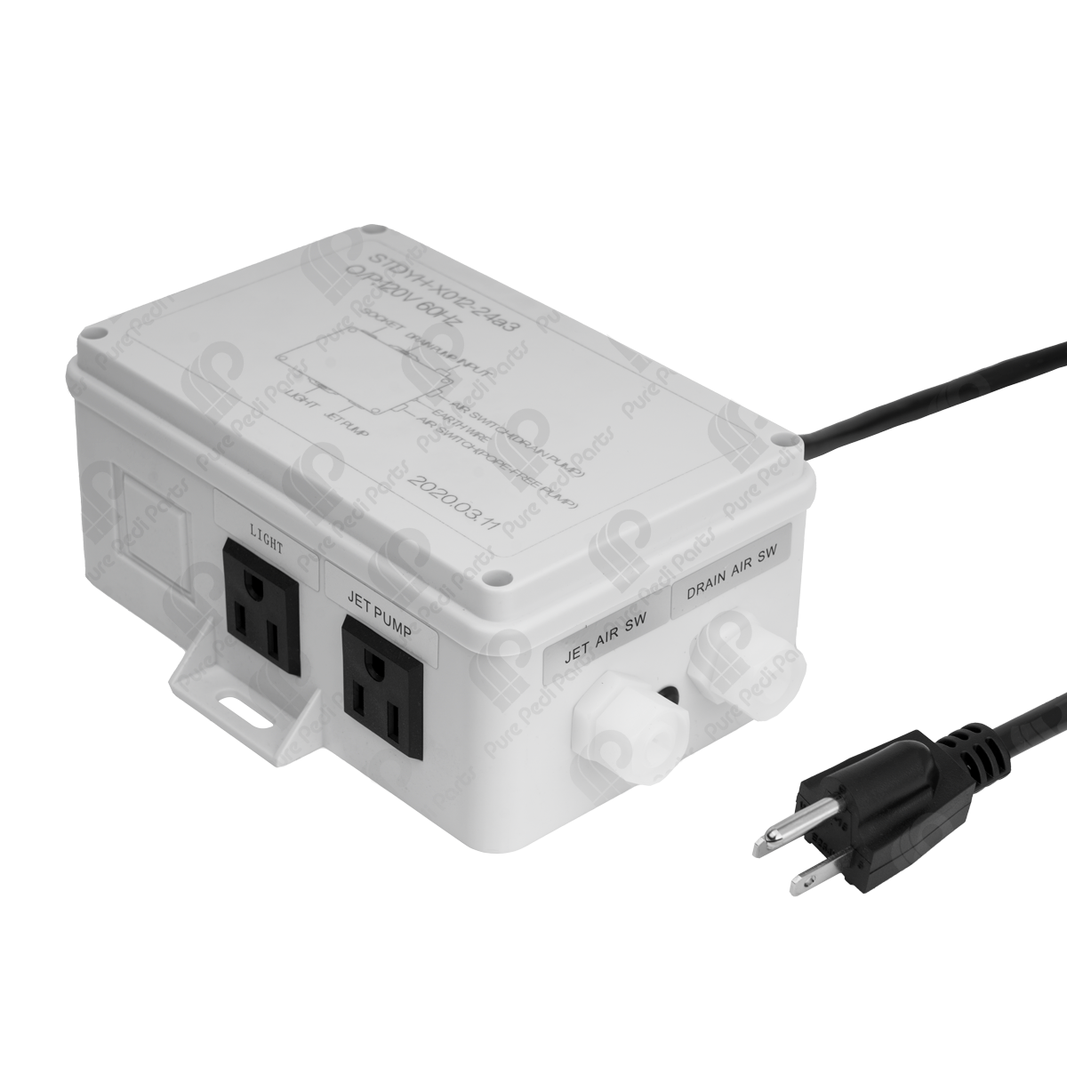 Whale Spa Control Box Duo Switch | Replacement Pedicure Spa Parts
