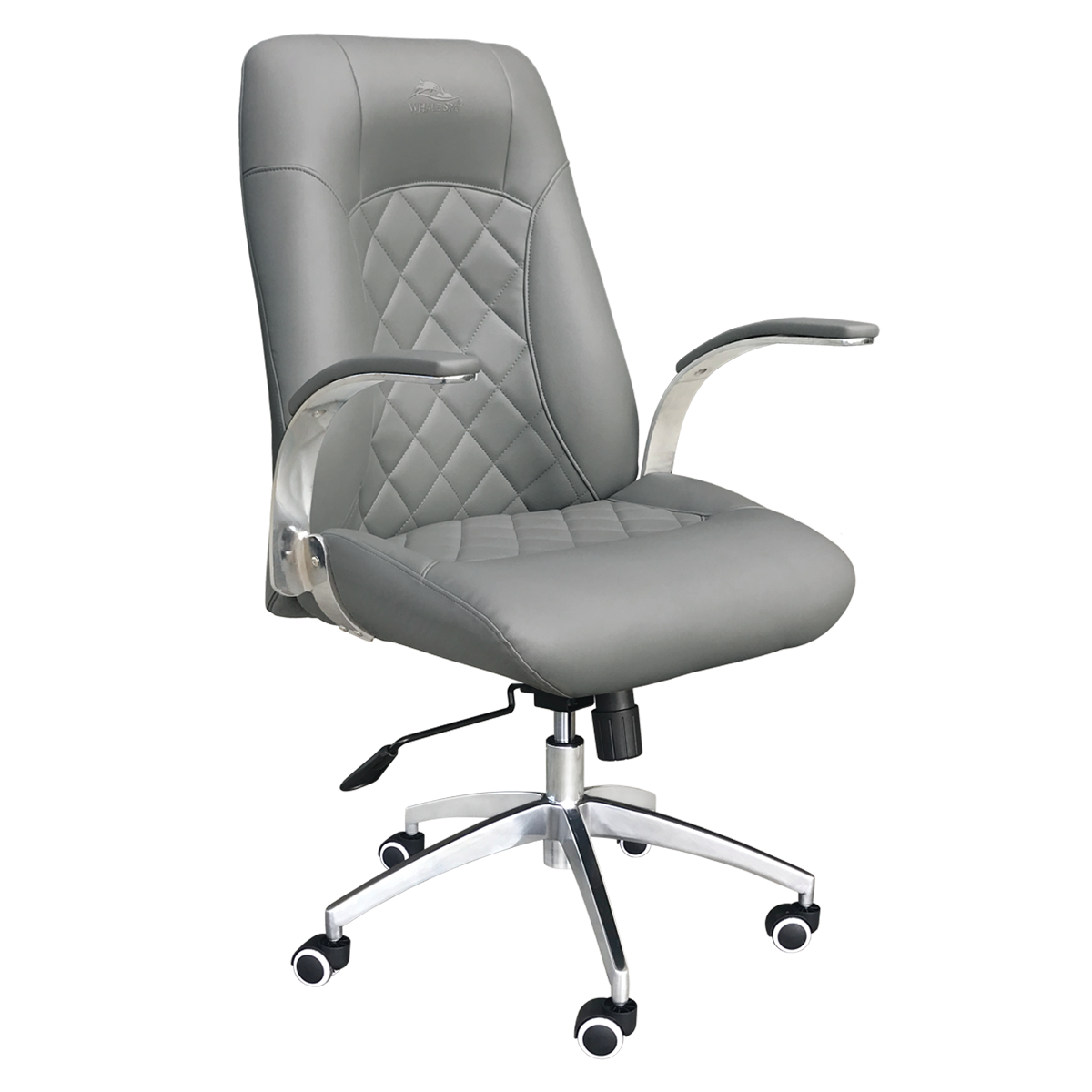 Whale Spa Gray Customer Chair Diamond 3209 Nail Salon Manicure Chair for Clients | Salon and Spa Furniture