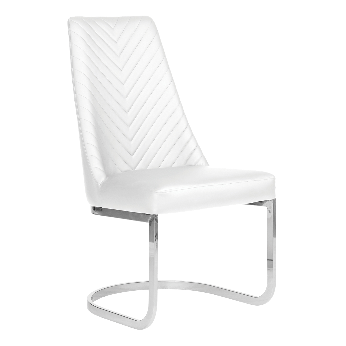 Whale Spa White Customer Chair Chevron 8110 Nail Salon Customer Chair | Salon and Spa Furniture