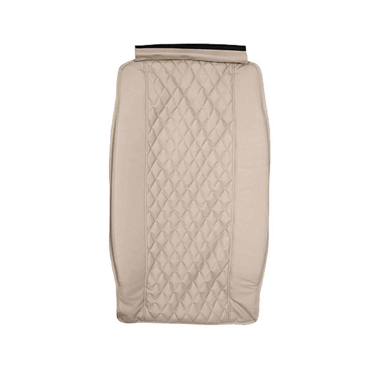 Whale Spa Khaki Diamond PU Leather Backrest with Pad | Replacement Pedicure Chair Parts