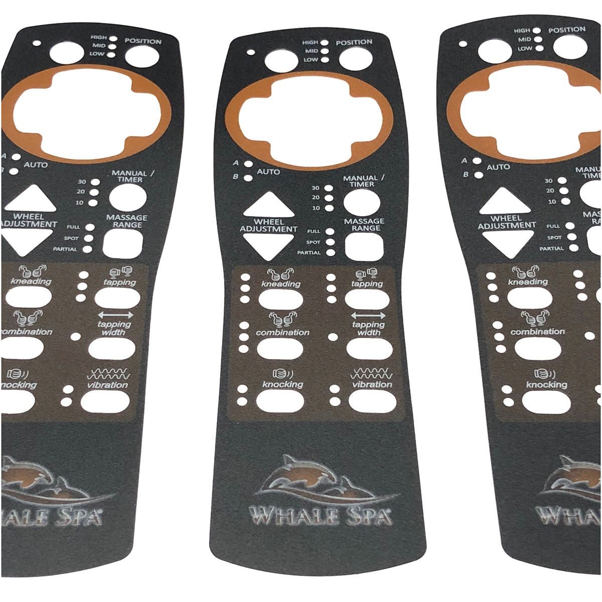 Whale Spa Caresst Remote Control Sticker | Replacement Pedicure Chair Parts