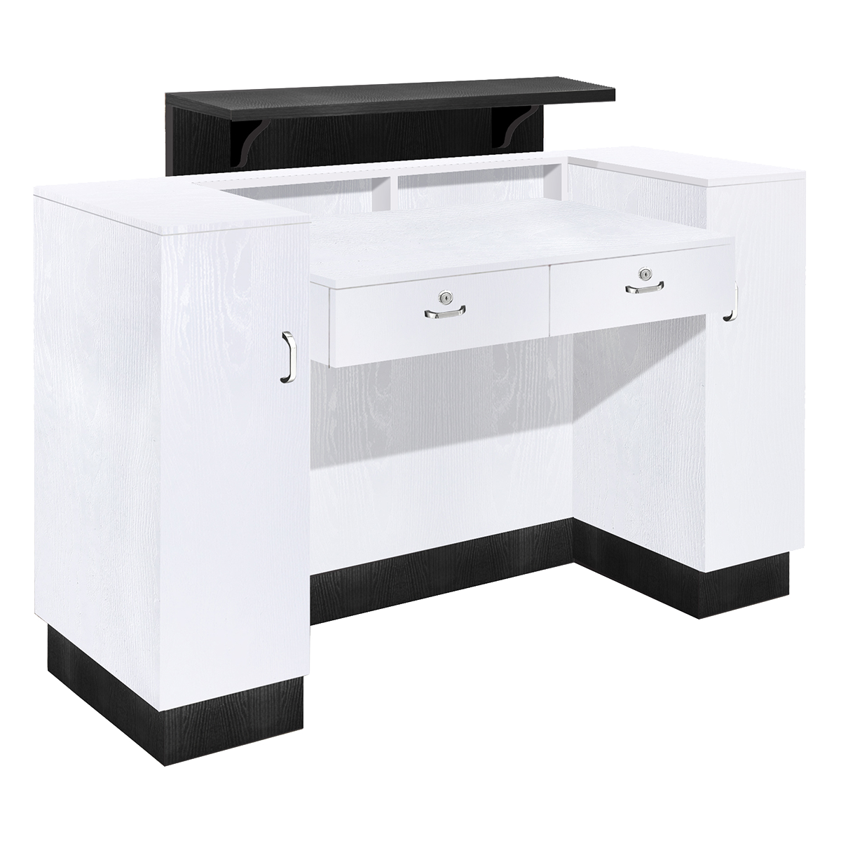 Whale Spa Reception desk SC06, Laminated Wood, Raised Top Panels | Salon and Spa Furniture