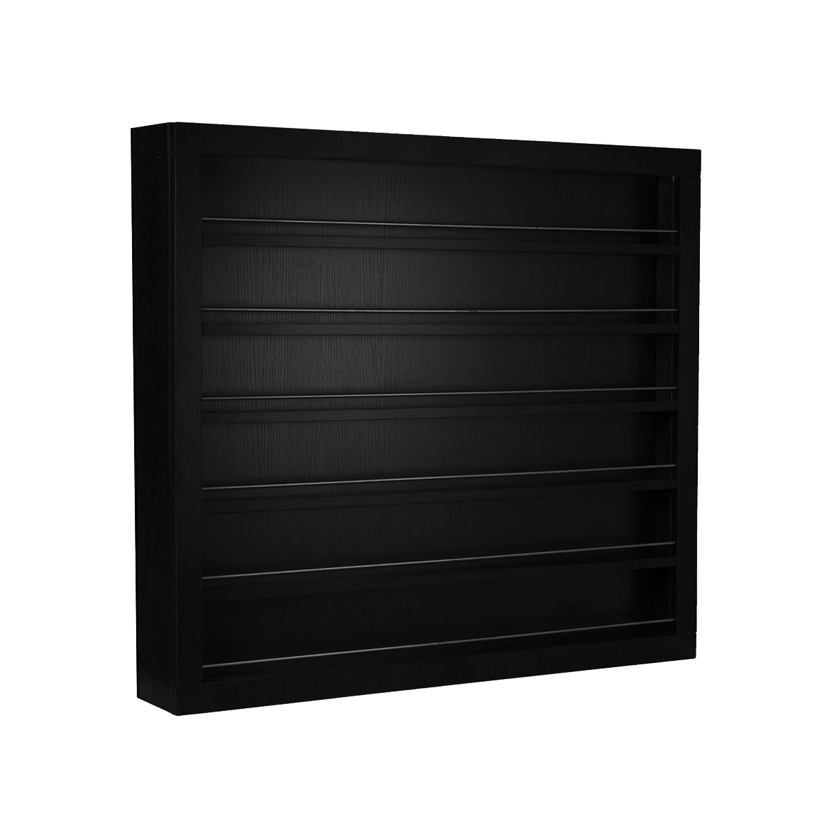 Whale Spa Black Polish and Powder Wall Display PC04 for Nail Polish, Gel, and Powder, Storage Shelf | Salon and Spa Equipment