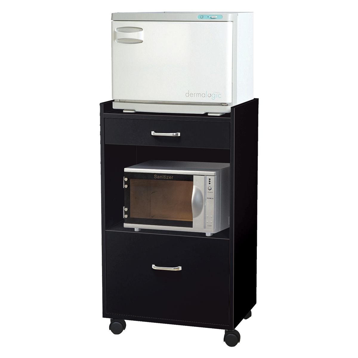Whale Spa Trolley 2831, Acetone Resistant Rolling Cart with Drawers, Storage | Salon and Spa Equipment