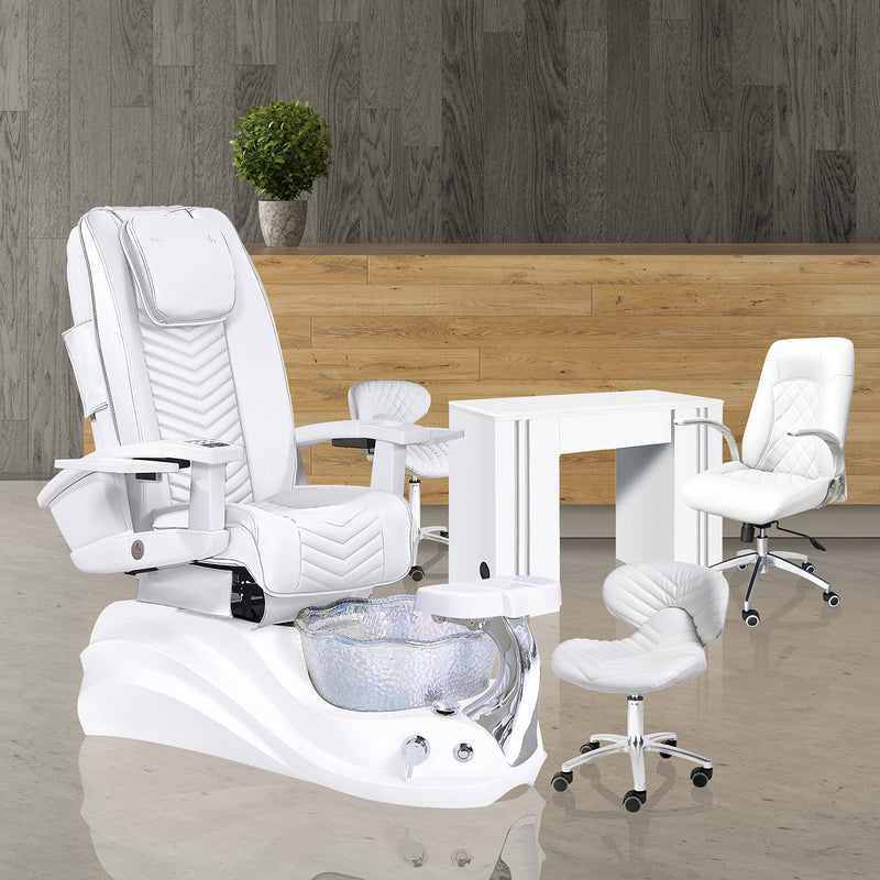 Crane II with Human Touch™ FlexGlide® Pedicure Chair Package