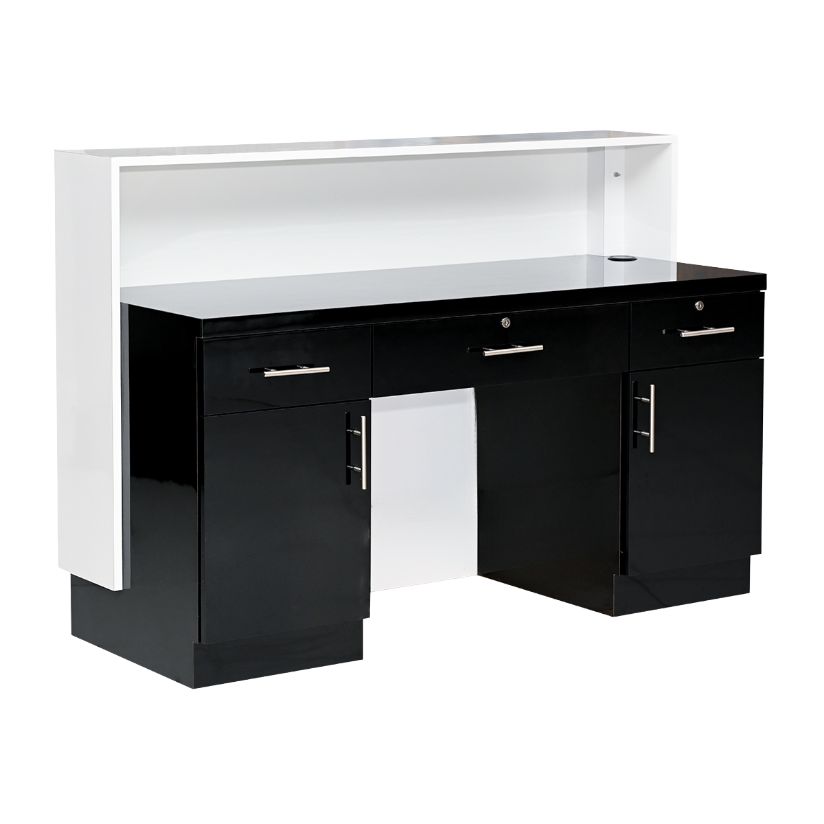 LUX BW2 Stripes Reception Desk