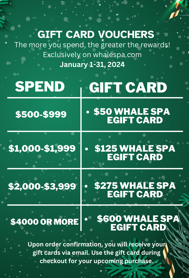 Whale Spa Promotions Whale Spa Inc.