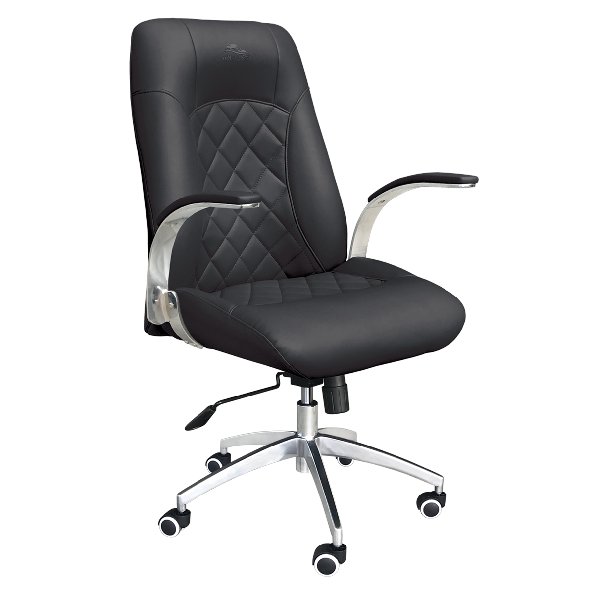 Whale Spa Black Customer Chair Diamond 3209 Nail Salon Manicure Chair for Clients | Salon and Spa Furniture