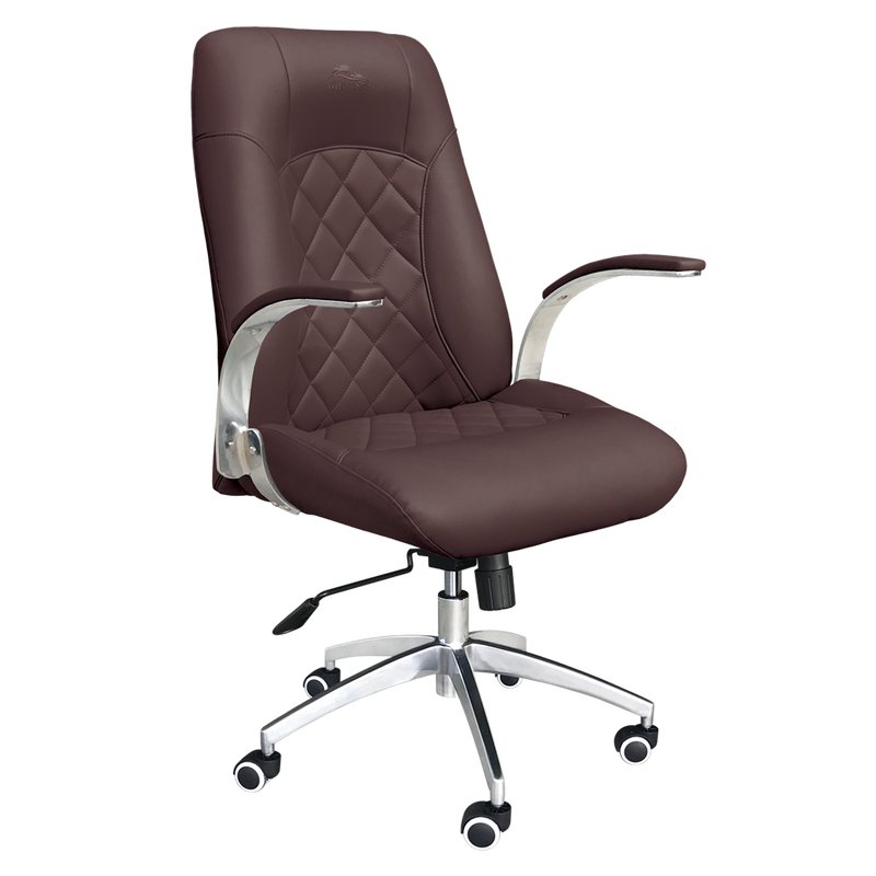 Whale Spa Chocolate Customer Chair Diamond 3209 Nail Salon Manicure Chair for Clients | Salon and Spa Furniture
