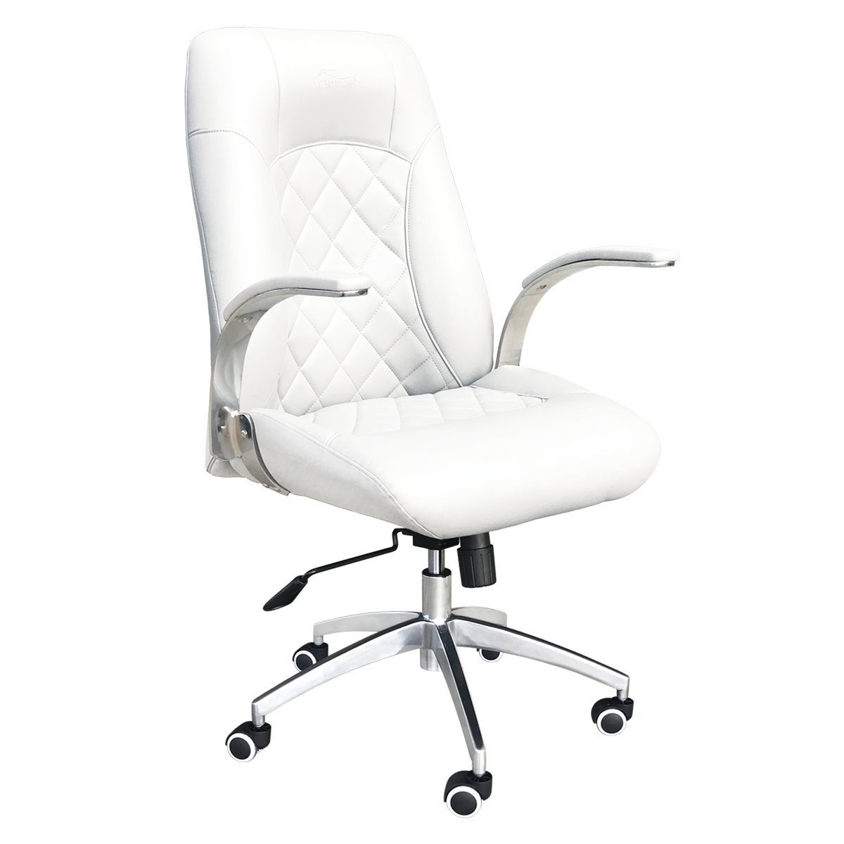 Whale Spa White Customer Chair Diamond 3209 Nail Salon Manicure Chair for Clients | Salon and Spa Furniture