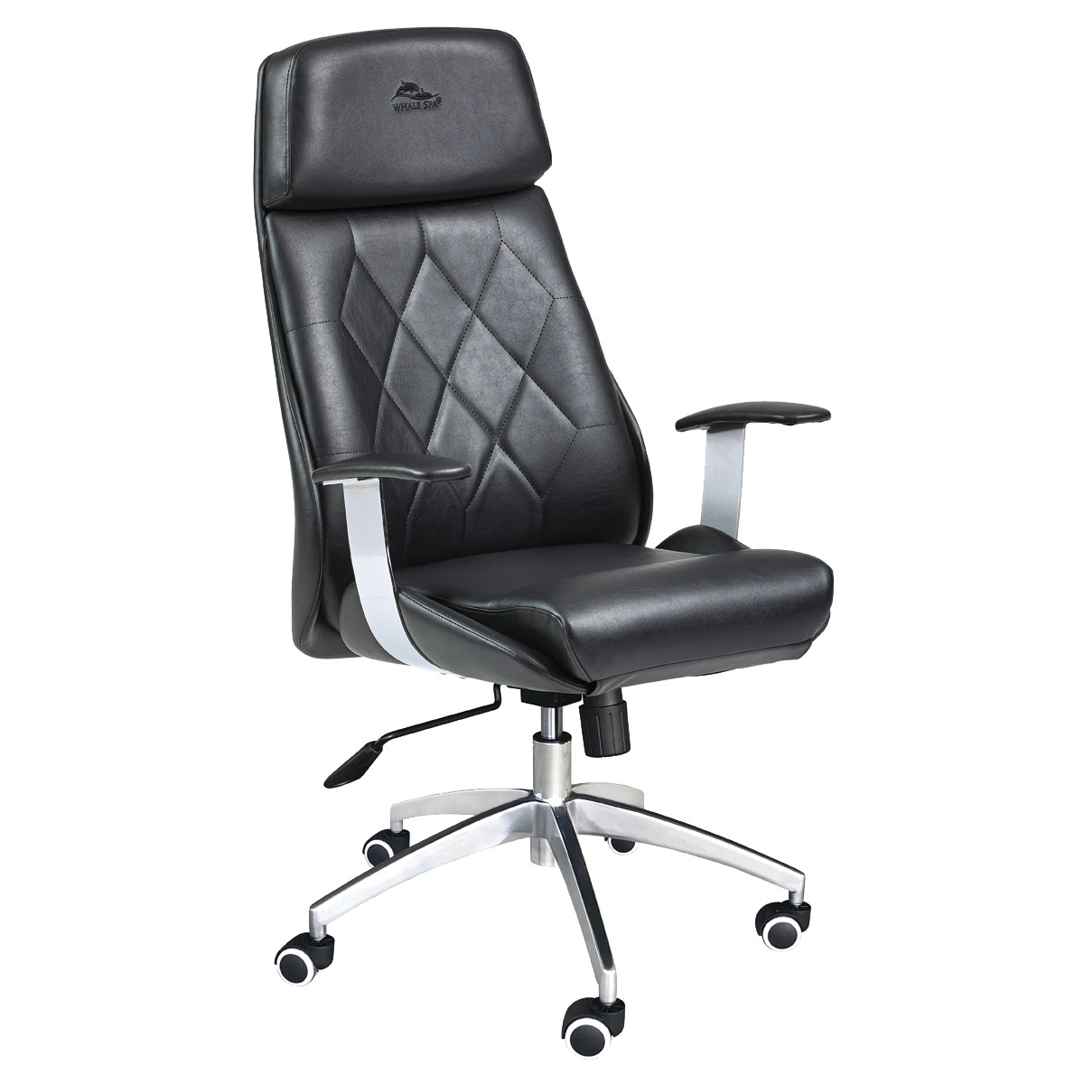 Whale Spa Black Customer Chair Diamond 3309 Nail Salon Manicure Chair for Clients | Salon and Spa Furniture