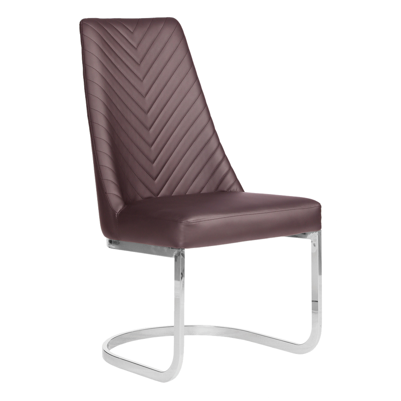 Whale Spa Chocolate Customer Chair Chevron 8110 Nail Salon Customer Chair | Salon and Spa Furniture