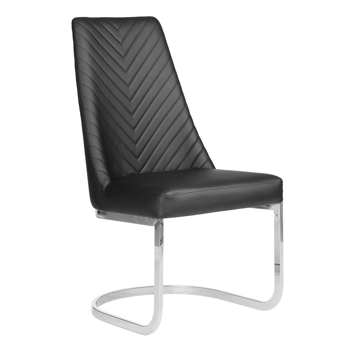 Whale Spa Black Customer Chair Chevron 8110 Nail Salon Customer Chair | Salon and Spa Furniture