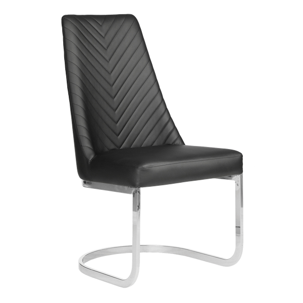 Whale Spa Black Customer Chair Chevron 8110 Nail Salon Customer Chair | Salon and Spa Furniture