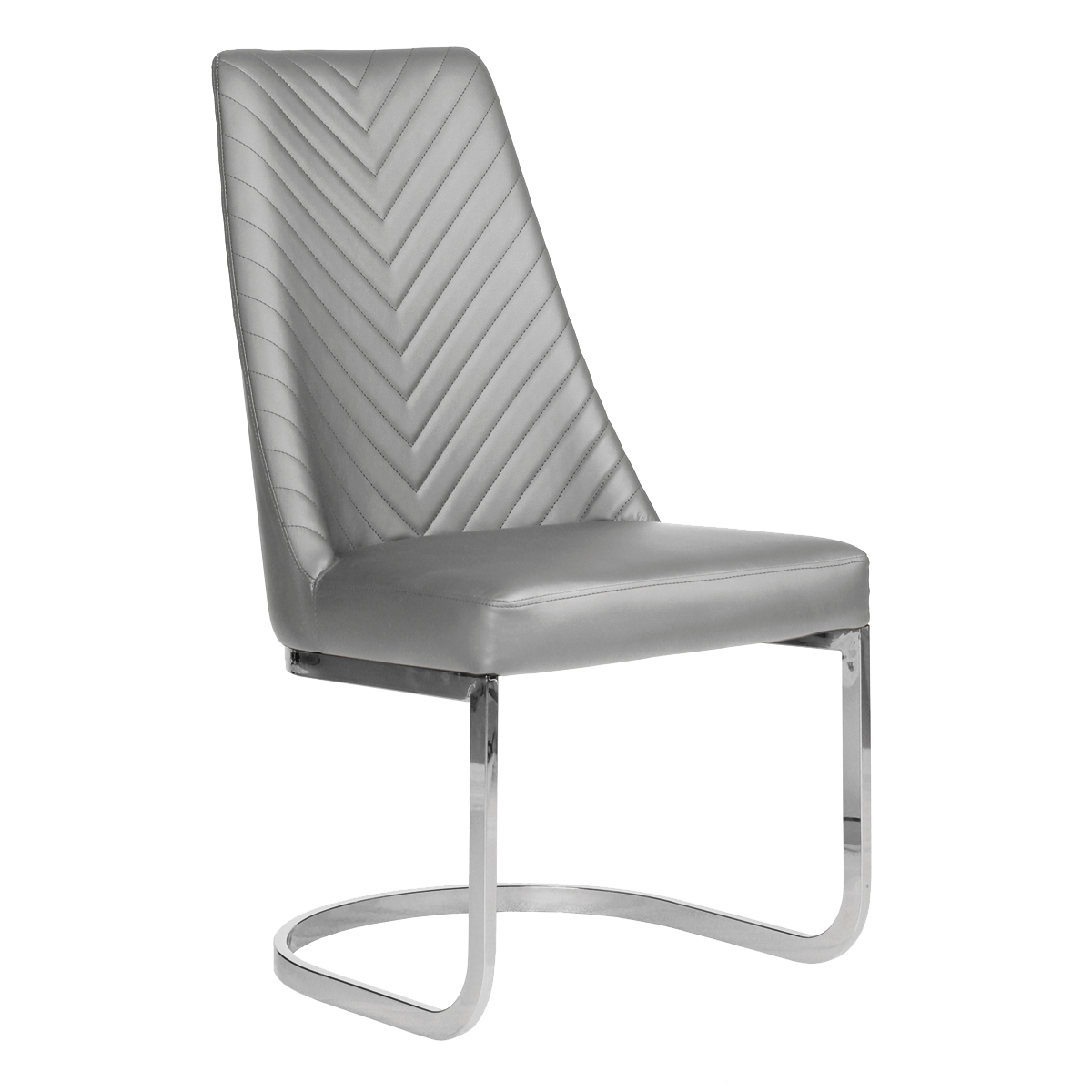 Whale Spa Gray Customer Chair Chevron 8110 Nail Salon Customer Chair | Salon and Spa Furniture