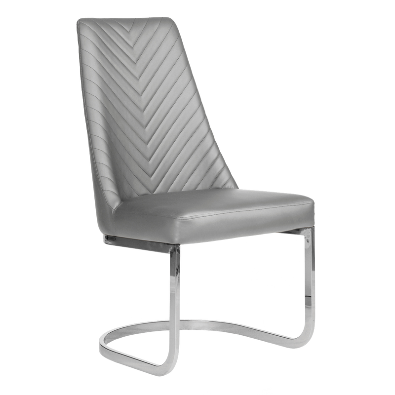 Whale Spa Gray Customer Chair Chevron 8110 Nail Salon Customer Chair | Salon and Spa Furniture