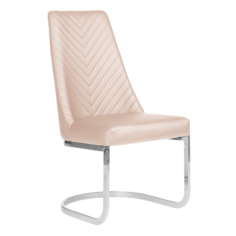 Whale Spa Khaki Customer Chair Chevron 8110 Nail Salon Customer Chair | Salon and Spa Furniture