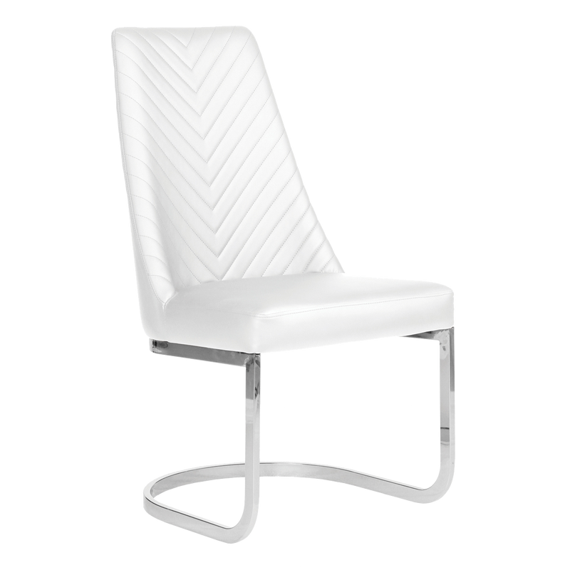 Whale Spa White Customer Chair Chevron 8110 Nail Salon Customer Chair | Salon and Spa Furniture