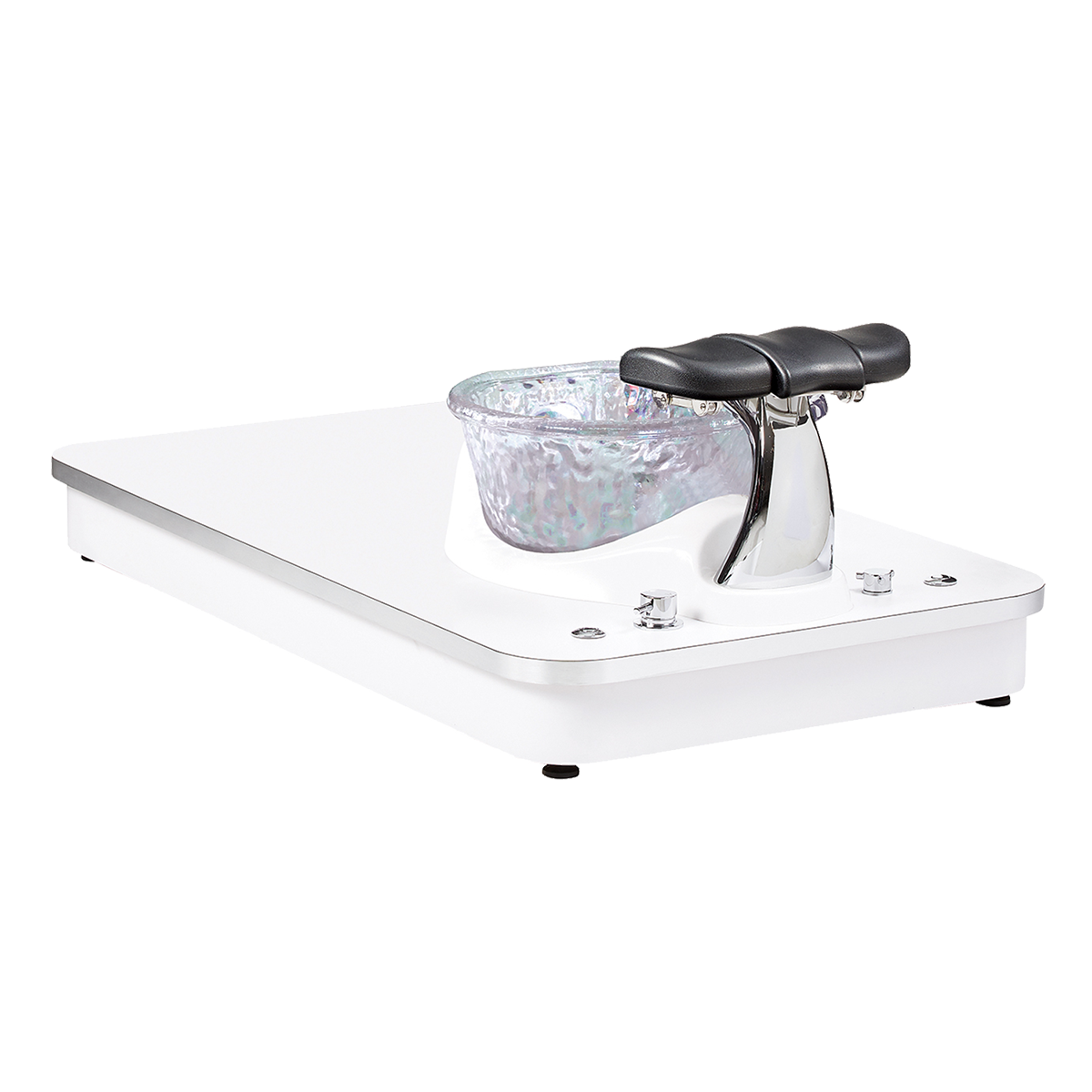 Whale Spa White Freeform Platform Only for Felicity Freeform Pedicure Chair | Pedicure Chairs for Nail Salon and Spa
