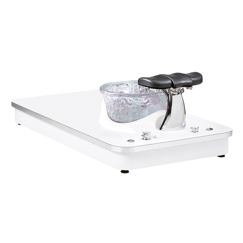 Whale Spa White Freeform Platform Only for Felicity Freeform Pedicure Chair | Pedicure Chairs for Nail Salon and Spa